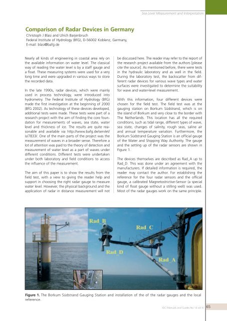 Manual on sea level measurement and ... - unesdoc - Unesco