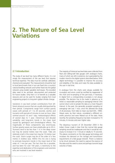 Manual on sea level measurement and ... - unesdoc - Unesco