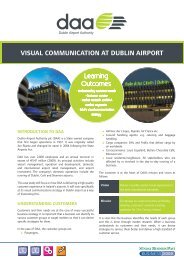 VISUAL COMMUNICATION AT DUBLIN AIRPORT - Business 2000