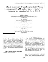 The Relationship between Level of Total Quality Management (TQM ...