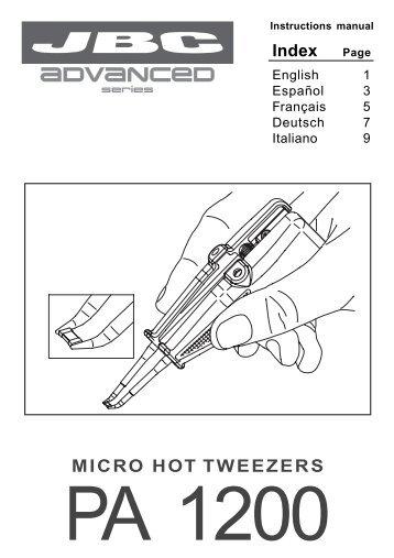 Manual JBC-PA-1200 - Vaag.es