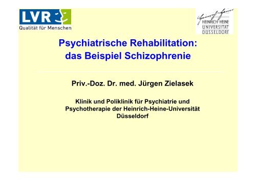 Berufliche Rehabilitation - LVR-Klinikum Düsseldorf