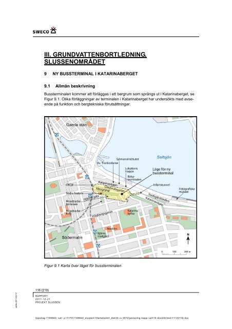 Teknisk beskrivning fÃ¶r vattenverksamheten - Structor