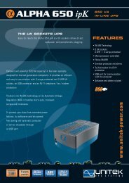 Unitek Alpha-650 ipK Datasheet - am4computers