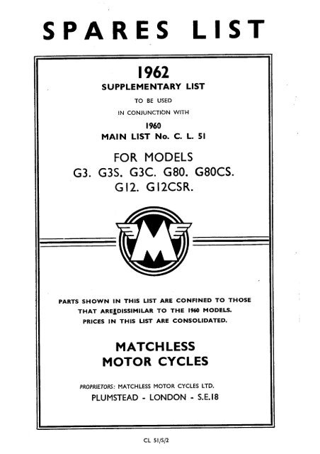ajs matchless spares