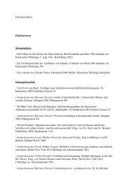 Dr. Christiane Reitz - Heinrich Schliemann-Institut fuer ...
