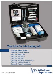 Test kits for lubricating oils