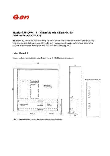 Standard SS 430 01 15 â MÃ¤tarskÃ¥p och mÃ¤tartavlor fÃ¶r ... - E-on