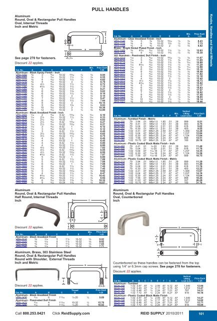 Aluminum T-Handle 1 Each 1//2 Wide 10-24 thds