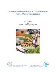 The environmental impact of pork production from a ... - LCAfood.dk