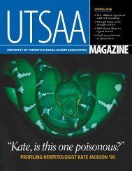 UTSAA Magazine â Spring 2006 - University of Toronto Schools