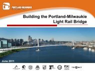 Portland-Milwaukie Light Rail Bridge Construction, June 2011 - TriMet