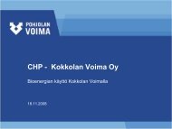 CHP - Kokkolan Voima Oy - Kokkolan yliopistokeskus Chydenius