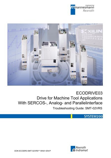 ECODRIVE03 Drive for Machine Tool Applications ... - Bosch Rexroth