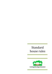 Standard house rules - Kollegieboligselskabet