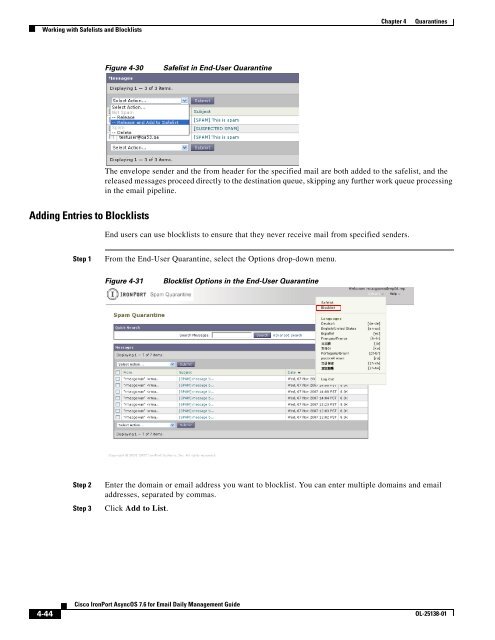 IronPort - daily management guide - AsyncOS 7.6.1