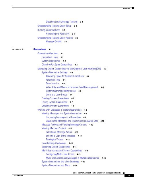 IronPort - daily management guide - AsyncOS 7.6.1