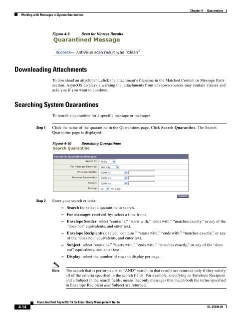 IronPort - daily management guide - AsyncOS 7.6.1