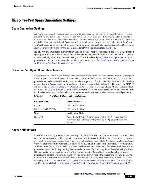 IronPort - daily management guide - AsyncOS 7.6.1