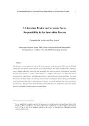 A Literature Review on Corporate Social Responsibility in the ...