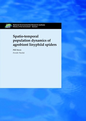 Spatio-temporal population dynamics of agrobiont linyphiid spiders