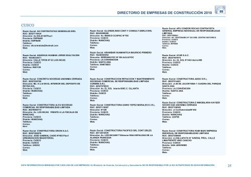 RazÃ³n Social - Ministerio de Vivienda, ConstrucciÃ³n y Saneamiento