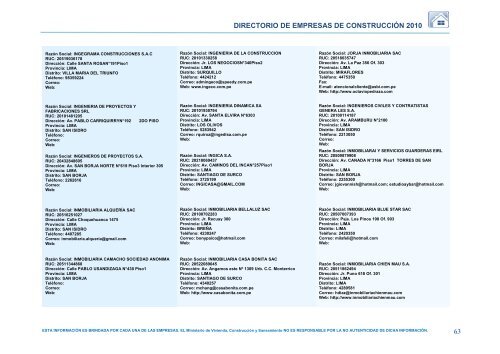 RazÃ³n Social - Ministerio de Vivienda, ConstrucciÃ³n y Saneamiento