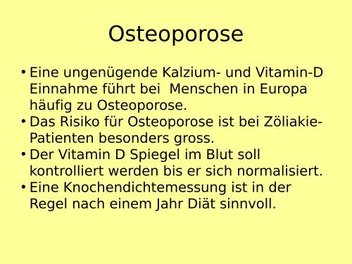 Vortrag Rentsch - IG ZÃƒÂ¶liakie der deutschen Schweiz