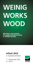 WEINIG WORKs WOOD