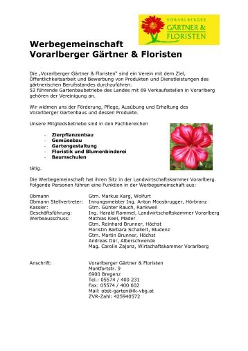 Vorarlberger Gärtner & Floristen - OGV