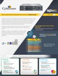 Cyberoam NG Series CR2500iNG Datasheet - L4 Networks