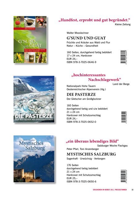 Pustet Backlist Frühjahr 2012 [ 6542 kb] - Verlag Anton Pustet