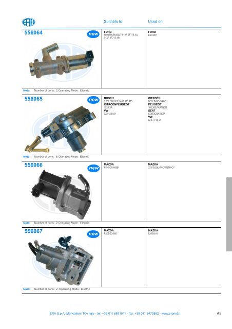 idle control valve 2011/2012