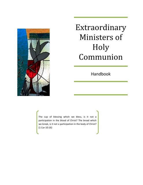 Extraordinary Ministers of Holy Communion - Catholic Community of ...