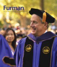 FOR ALUMNI AND FRIENDS OF THE ... - Furman University