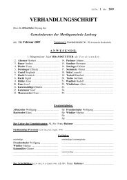 1. Sitzung vom 12. Februar 2009 (124 KB) - .PDF - Lasberg