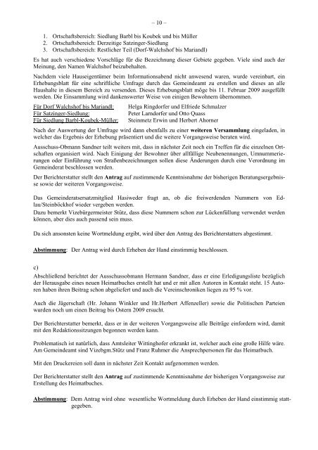 1. Sitzung vom 12. Februar 2009 (124 KB) - .PDF - Lasberg