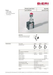 Pressure relief valves up to 1000 bar Type DV2 up to 12 l/min