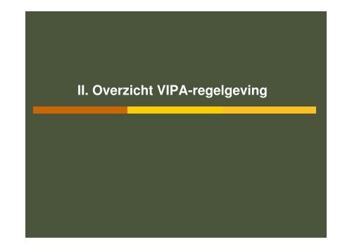 Regelgeving Verzorgingsvoorzieningen