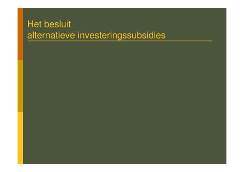 Regelgeving Verzorgingsvoorzieningen