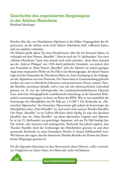 Festschrift - DAV Sektion Mannheim