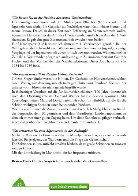 Festschrift - DAV Sektion Mannheim