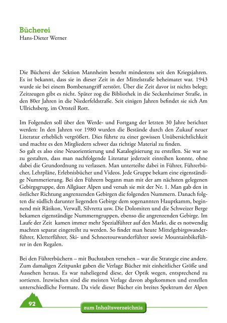 Festschrift - DAV Sektion Mannheim