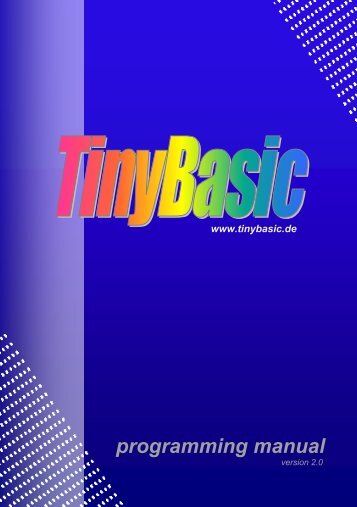 programming manual - TinyBasic