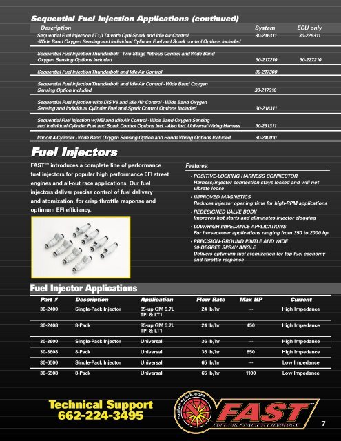 Electronic Fuel Injection Systems and Components - efisupply.com