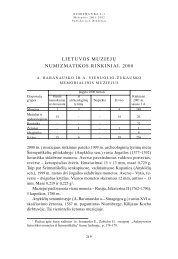 lietuvos muziejÅ³ numizmatikos rinkiniai. 2000 - Lietuvos nacionalinis ...