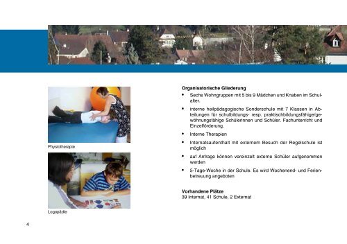 Bericht 2009 - Zentrum für Sonderpädagogik Auf der Leiern