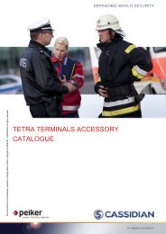 tetra terminals accessory catalogue - Kellner Telecom GmbH