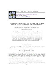 Frames and Riesz bases for Banach spaces, and Banach spaces of ...