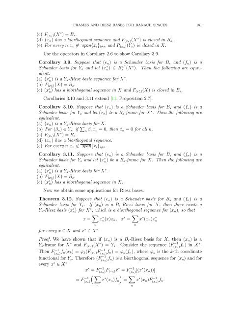 Frames and Riesz bases for Banach spaces, and Banach spaces of ...